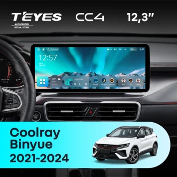 Штатная магнитола Teyes CC4 12.3" 8/128 Geely Coolray (2021-2024)