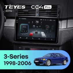 Штатная магнитола Teyes CC4 Pro 8/128 BMW 3 серия E46 (1998-2006) (0din)