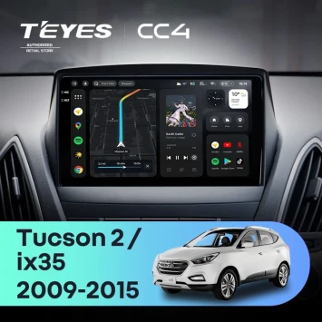 Штатная магнитола Teyes CC4 6/64 Hyundai ix35 (2009-2015) (Tucson 2) Тип-AB