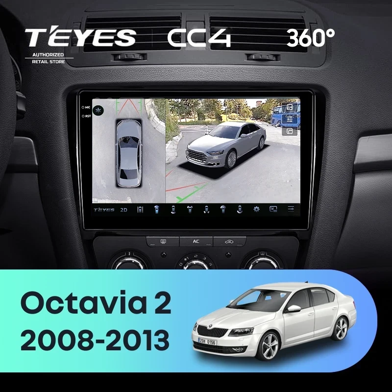 Штатная магнитола Teyes CC4 360 6/64 Skoda Octavia 2 A5 (2008-2013)