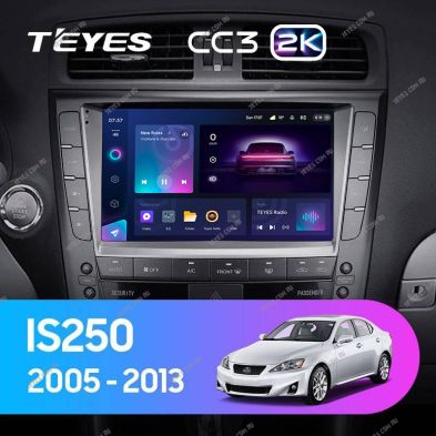 Штатная магнитола Teyes CC3 2K 6/128 Lexus IS250 XE20 (2005-2013) (Hm) Тип-A