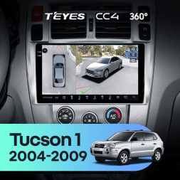 Штатная магнитола Teyes CC4 360 8/128 Hyundai Tucson 1 (2004-2009) F1