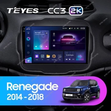 Штатная магнитола Teyes CC3 2K 360 6/128 Jeep Renegade (2014-2018)