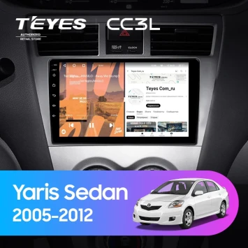 Штатная магнитола Teyes CC3L 4/64 Toyota Yaris Sedan (2005-2012)