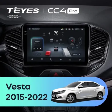 Штатная магнитола Teyes CC4 Pro 12/256 Lada Vesta Cross Sport (2015-2022) F1
