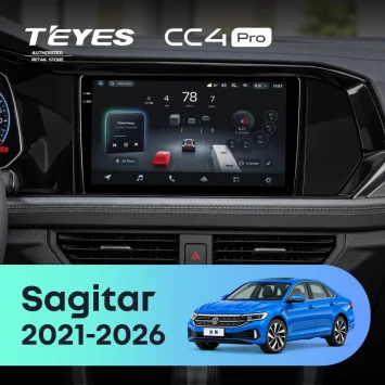 Штатная магнитола Teyes CC4 Pro 12/256 Volkswagen Sagitar (2021-2026)