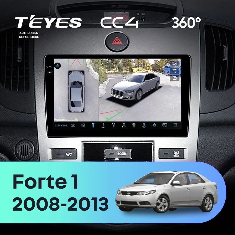 Штатная магнитола Teyes CC4 360 6/64 Kia Forte 1 (2008-2013) F2