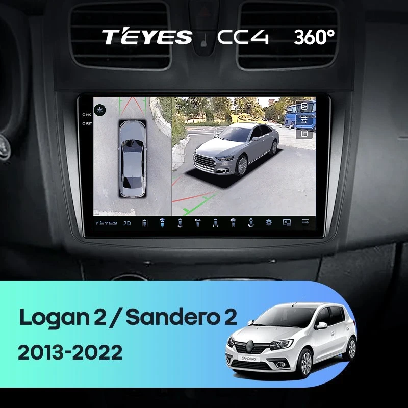 Штатная магнитола Teyes CC4 360 6/64 Renault Logan 2 (2012-2022) F2