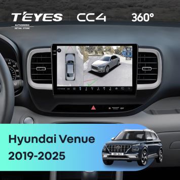 Штатная магнитола Teyes CC4 360 6/64 Hyundai Venue (2019-2025)
