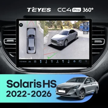 Штатная магнитола Teyes CC4 Pro 360 8/128 Solaris HS (2022-2026) (13")