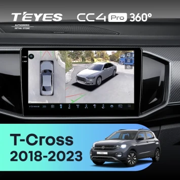 Штатная магнитола Teyes CC4 Pro 360 8/128 Volkswagen T-Cross (2018-2023)