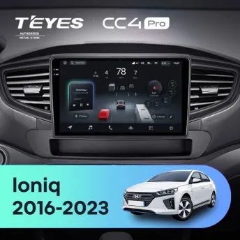 Штатная магнитола Teyes CC4 Pro 8/128 Hyundai Ioniq AE (2016-2023) Тип-A