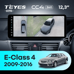 Штатная магнитола Teyes CC4 12.3" 360 6/64 Mercedes-Benz E-Class 4 W212 S207 A207 S212 C207 (NTG 4.0) (2009-2016) Правый руль Universal