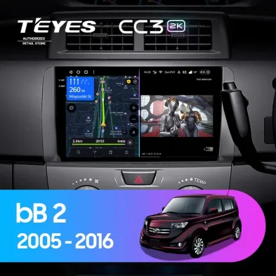 Штатная магнитола Teyes CC3 2K 360 6/128 Toyota bB 2 QNC20 (2005-2016)