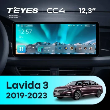 Штатная магнитола Teyes CC4 12.3" 6/64 Volkswagen Lavida 3 (2019-2023) F1