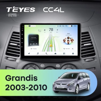 Штатная магнитола Teyes CC4L 6/64 с DTS Mitsubishi Grandis 1 (2003-2010) F1