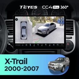 Штатная магнитола Teyes CC4 Pro 360 12/256 Nissan X-Trail T30 (2000-2007) F1 (13")