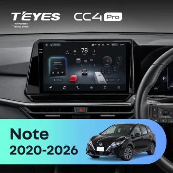 Штатная магнитола Teyes CC4 Pro 12/256 Nissan Note (2020-2026) Правый руль