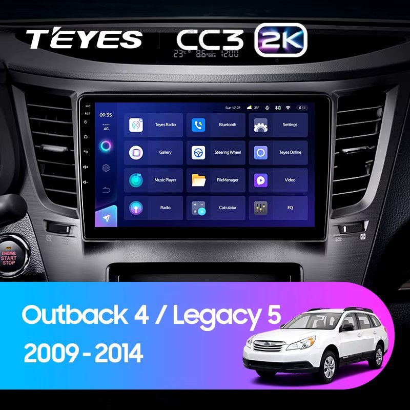 Штатная магнитола Teyes CC3 2K 6/128 Subaru Outback 4 (2009-2014)