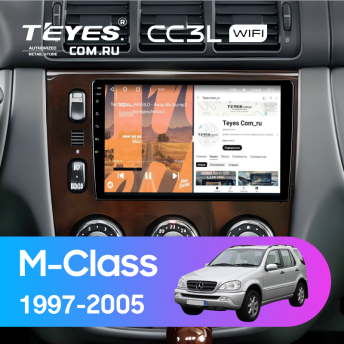Штатная магнитола Teyes CC3L WiFi 2/32 Mercedes ML W163 (1997-2005) (дерево)