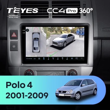 Штатная магнитола Teyes CC4 Pro 360 12/256 Volkswagen Polo Mk4 (2001-2009) F2