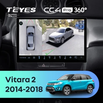 Штатная магнитола Teyes CC4 Pro 360 8/128 Suzuki Vitara 2 (2014-2018) (13")