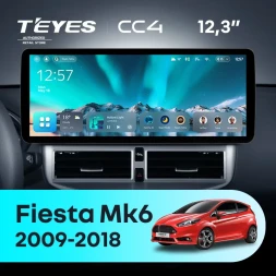 Штатная магнитола Teyes CC4 12.3" 8/128 Ford Fiesta Mk 6 (2013-2018) Тип-B