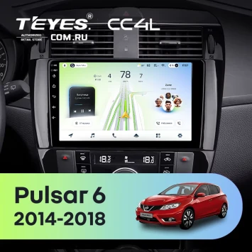 Штатная магнитола Teyes CC4L 6/64 с DTS Nissan Pulsar 6 NB17 (2014-2018)
