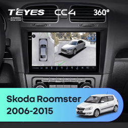 Штатная магнитола Teyes CC4 360 6/64 Skoda Roomster (2006-2015)