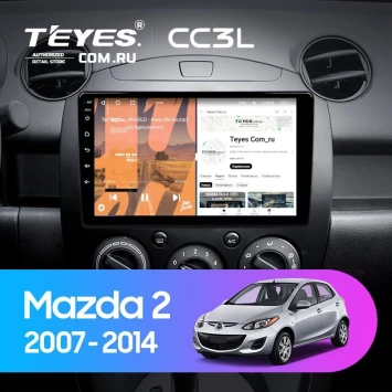 Штатная магнитола Teyes CC3L 4/64 Mazda 2 DE (2007-2014)