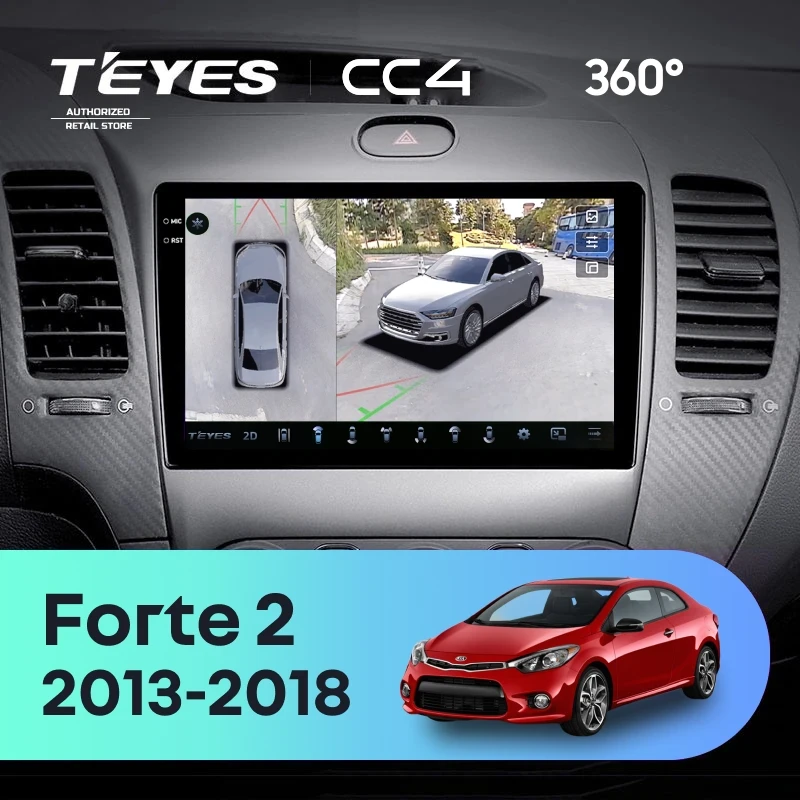 Штатная магнитола Teyes CC4 360 8/128 Kia Forte 2 (2013-2018) F1 Тип-AB