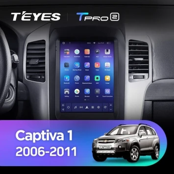 Штатная магнитола Tesla style Teyes TPRO 2 3/32 Chevrolet Captiva (2006-2011) Тип-B