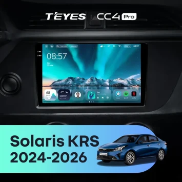 Штатная магнитола Teyes CC4 Pro 12/256 Solaris KRS (2024-2026)