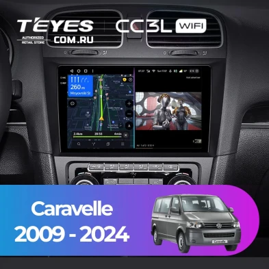 Штатная магнитола Teyes CC3L WiFi 2/32 Volkswagen Caravelle (2009-2024)