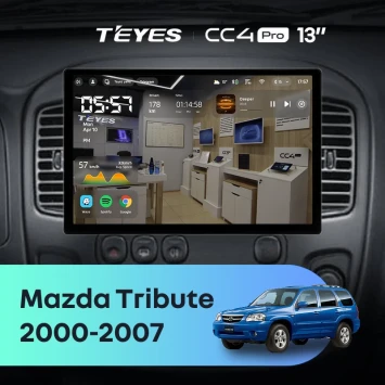 Штатная магнитола Teyes CC4 Pro 12/256 Mazda Tribute (2000-2007) (13")