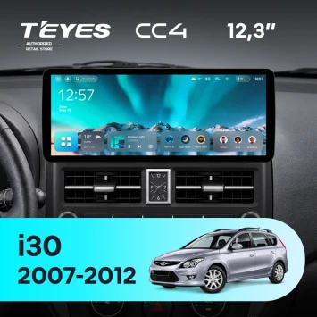 Штатная магнитола Teyes CC4 12.3" 6/64 Hyundai i30 1 FD (2007-2012)