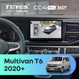 Штатная магнитола Teyes CC4 Pro 360 8/128 Volkswagen Multivan (T6) 2020+ (11")