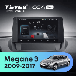 Штатная магнитола Teyes CC4 Pro 8/128 Renault Megane 3 (2009-2017) (0din)