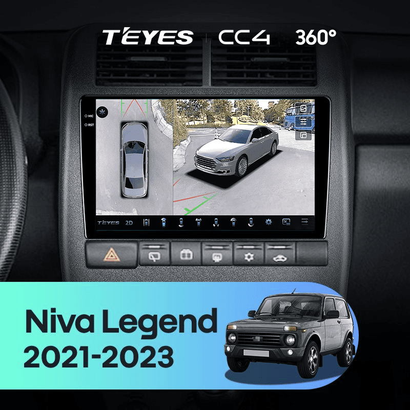 Штатная магнитола Teyes CC4 360 6/64 LADA Niva Legend (2021-2023)