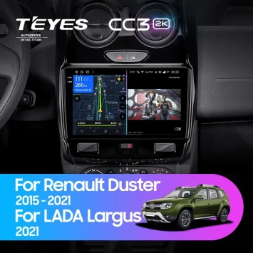 Штатная магнитола Teyes CC3 2K 4/64 Renault Duster (2015-2021) F1