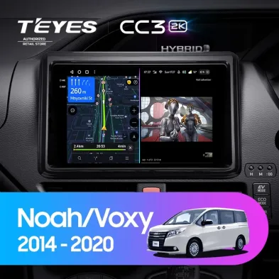 Штатная магнитола Teyes CC3 2K 4/64 Toyota Esquire 1 (2014-2020) Правый руль