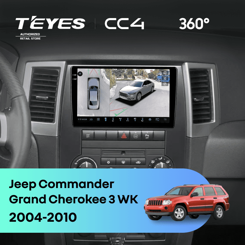 Штатная магнитола Teyes CC4 360 6/64 Jeep Commander (2005-2010)