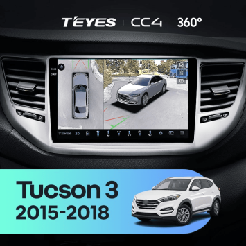 Штатная магнитола Teyes CC4 360 8/128 Hyundai Tucson 3 (2015-2018) Тип-B