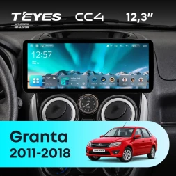 Штатная магнитола Teyes CC4 12.3" 8/128 LADA Granta (2011-2018) F1