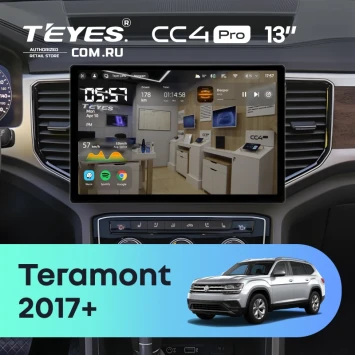 Штатная магнитола Teyes CC4 Pro 12/256 Volkswagen Teramont 2017+ (13")