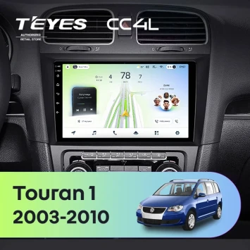 Штатная магнитола Teyes CC4L 6/64 с DTS Volkswagen Touran 1 (2003-2010)