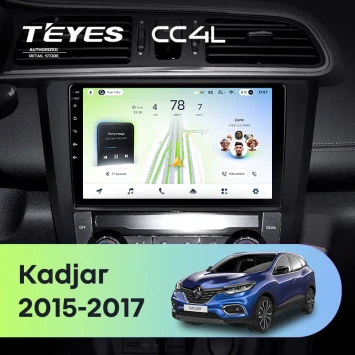 Штатная магнитола Teyes CC4L 6/64 с DTS Renault Kadjar (2015-2017)