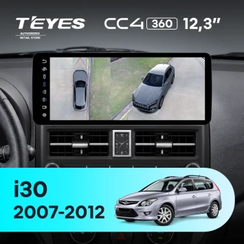 Штатная магнитола Teyes CC4 12.3" 360 6/64 Hyundai i30 1 FD (2007-2012)