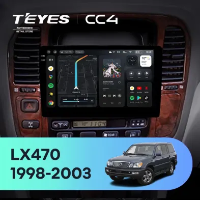 Штатная магнитола Teyes CC4 Pro 360 8/128 Lexus LX470 J100 (1998-2003) F2 (11")