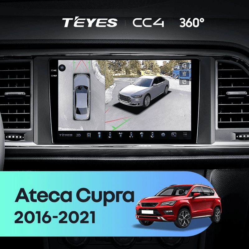 Штатная магнитола Teyes CC4 360 8/128 Seat Ateca Cupra (2016-2021)